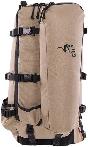Stone Glacier Approach 2800 Backpack with Xcurve Frame, 2800 2500 Cubic Inch Expandable, Tripod & Spotting Scope Pocket, Tan, Medium (50073-TN-M)