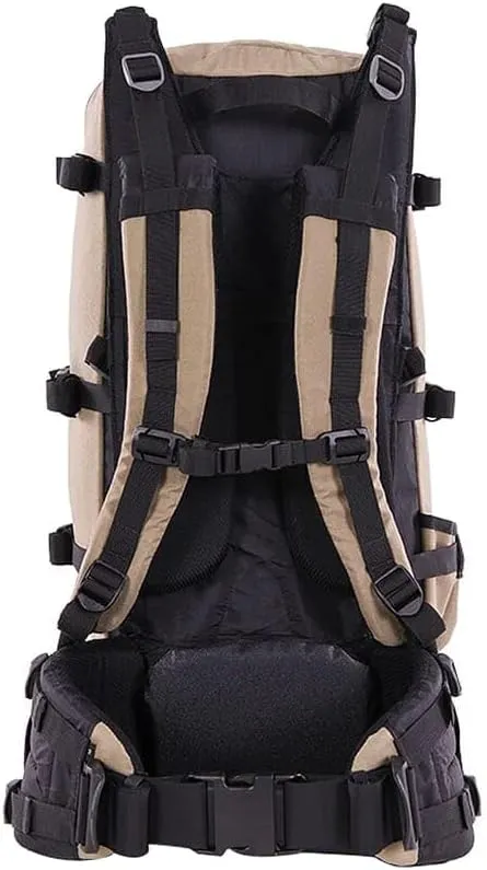 Stone Glacier Approach 2800 Backpack with Xcurve Frame, 2800 2500 Cubic Inch Expandable, Tripod & Spotting Scope Pocket, Tan, Medium (50073-TN-M)