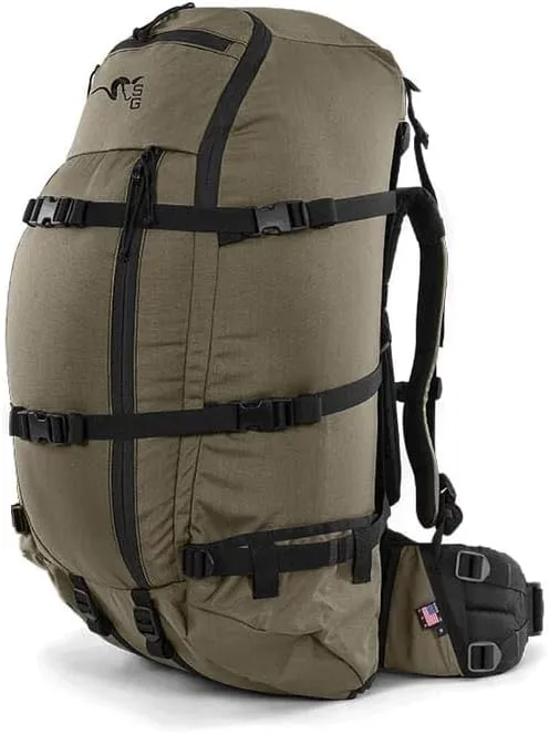 Stone Glacier Col 4800 Pack with Krux Frame, 4800 Cubic Inches, Ranger Large, Versatile External Frame Backpack, Made in USA (50106-RG-L)