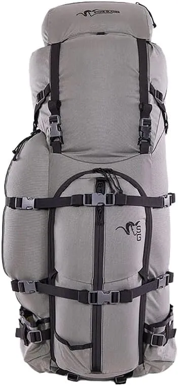 Stone Glacier Sky Guide 7900 Pack with Xcurve Frame, 7900 Cubic Inch Capacity, Foliage, Large, Heavy-Duty YKK Zippers, Cordura 500, Made in USA (50078-FG-L)