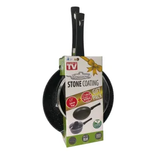 Stonewell 2 Piece 24cm Pan   16cm Pot Set Kitchen Non Stick Cookware