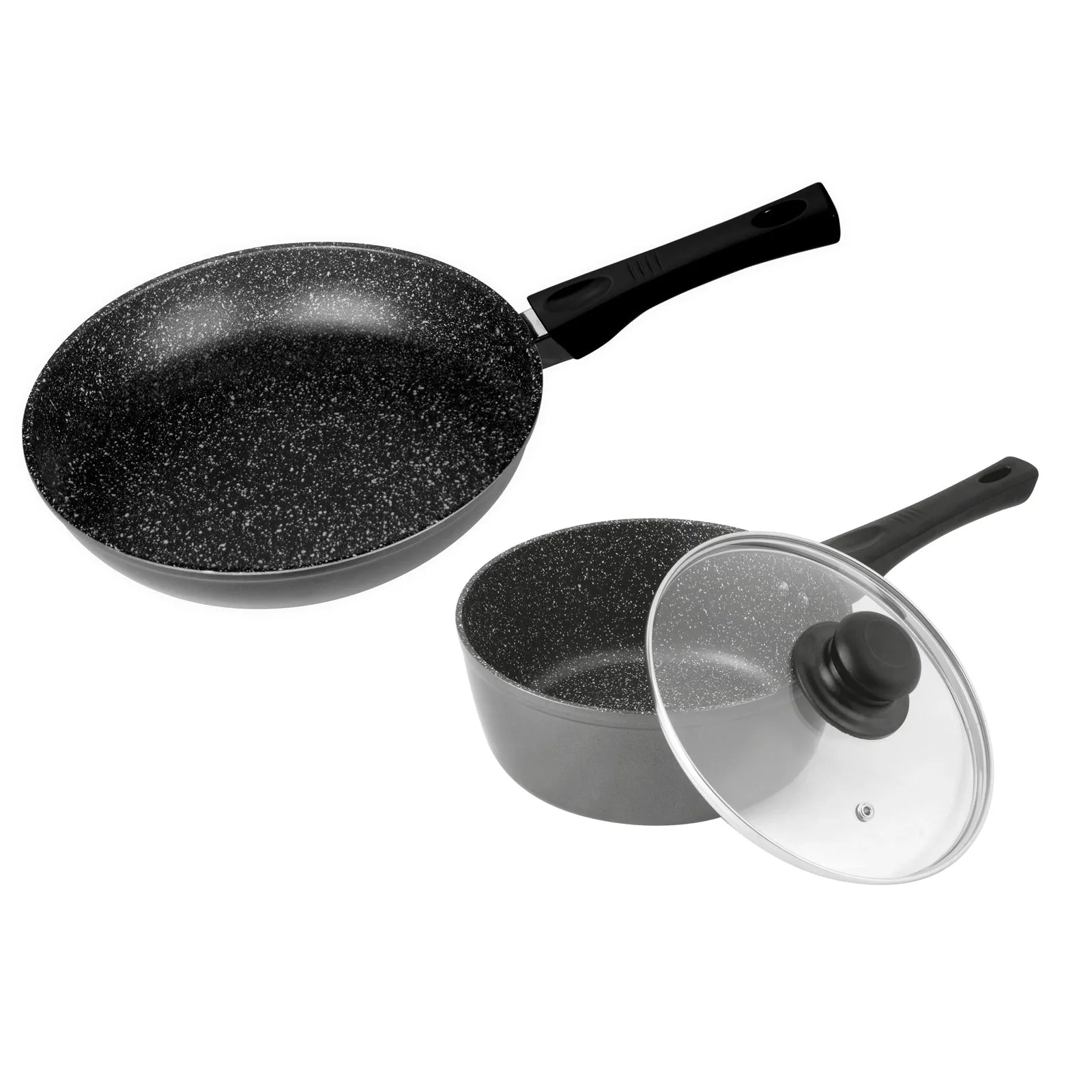 Stonewell 2 Piece 24cm Pan   16cm Pot Set Kitchen Non Stick Cookware