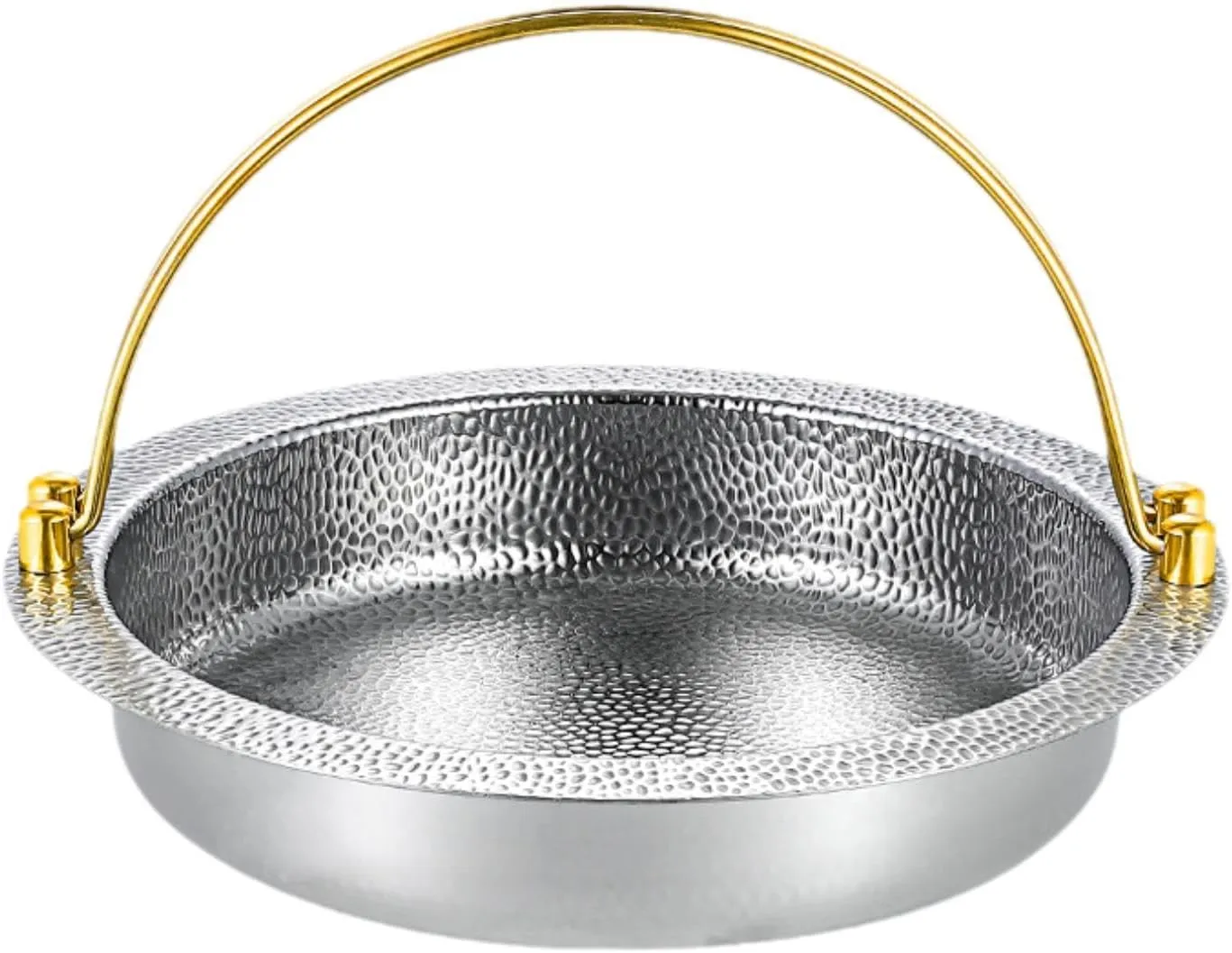 Sukiyaki Pan Hanging Cooking Pot Round,with Handle,Cooking Pot,Sukiyaki Nabe Pot Nabe Pot for Hiking Camping Outdoor Indoor, S