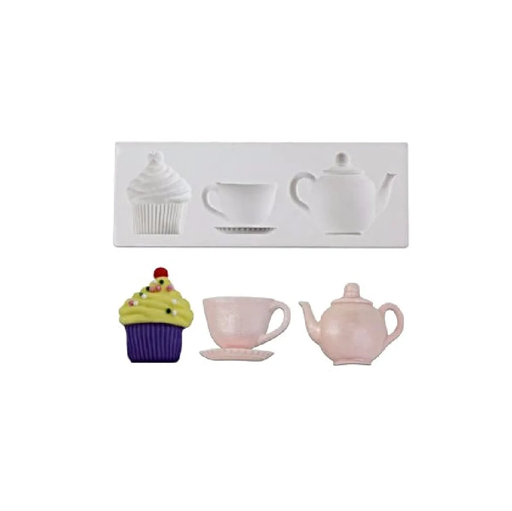 Teacup, Kettle, Cupcake - Silicone Mold