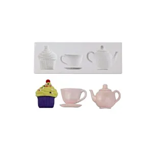 Teacup, Kettle, Cupcake - Silicone Mold