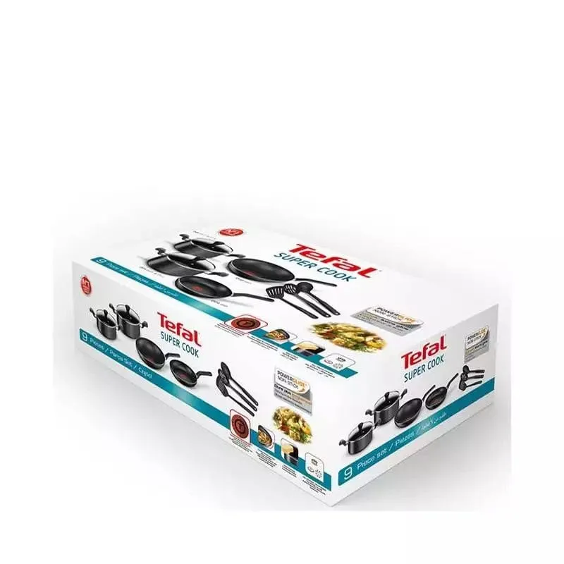 Tefal Super Cook Non-Stick 9-Piece Set B459S94