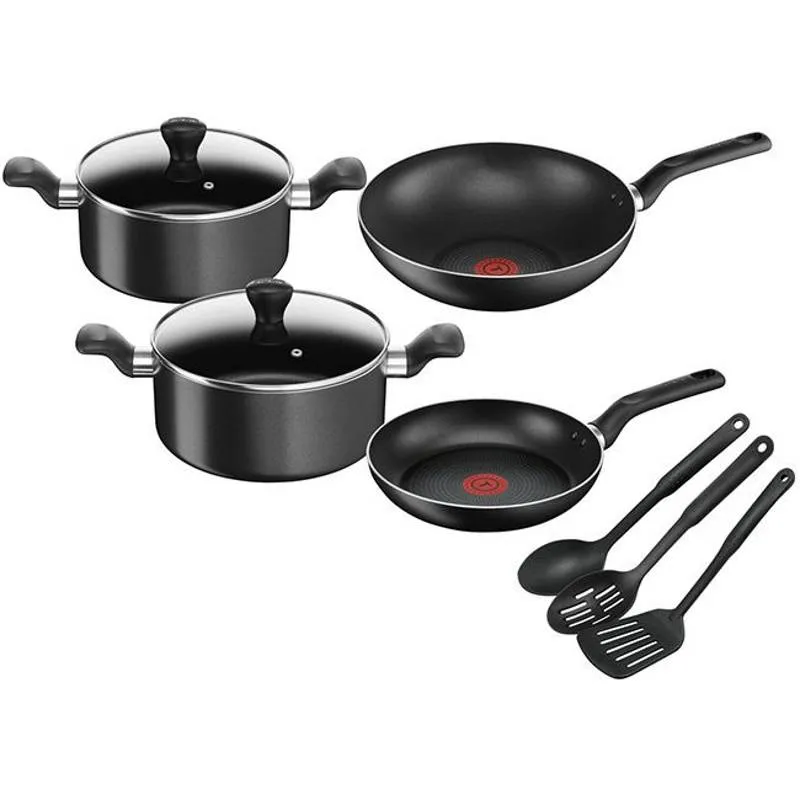 Tefal Super Cook Non-Stick 9-Piece Set B459S94