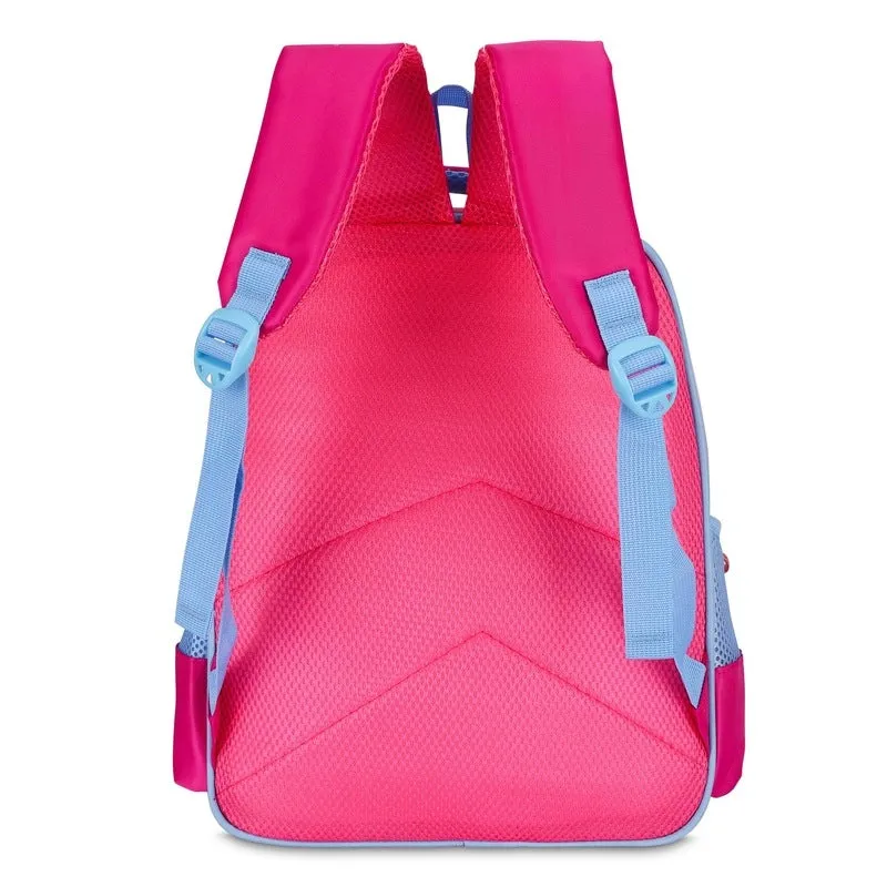 THE CLOWNFISH Little Champ Kids Backpack - Durable, Lightweight, Fun Design | 13.6 Litres | Dark Pink