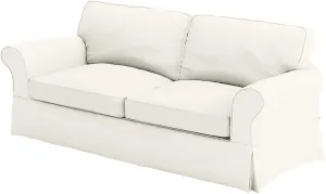 The Cotton Sofa Cover Only Fits Pottery Barn PB Comfort Grand Roll Arm Sofa. A Durable Sofa Slipcover Replacement (Beige Box Edge)