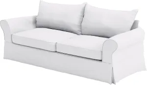 The Cotton Sofa Cover Only Fits Pottery Barn PB Comfort Grand Roll Arm Sofa. A Durable Sofa Slipcover Replacement (White Knife Edge)