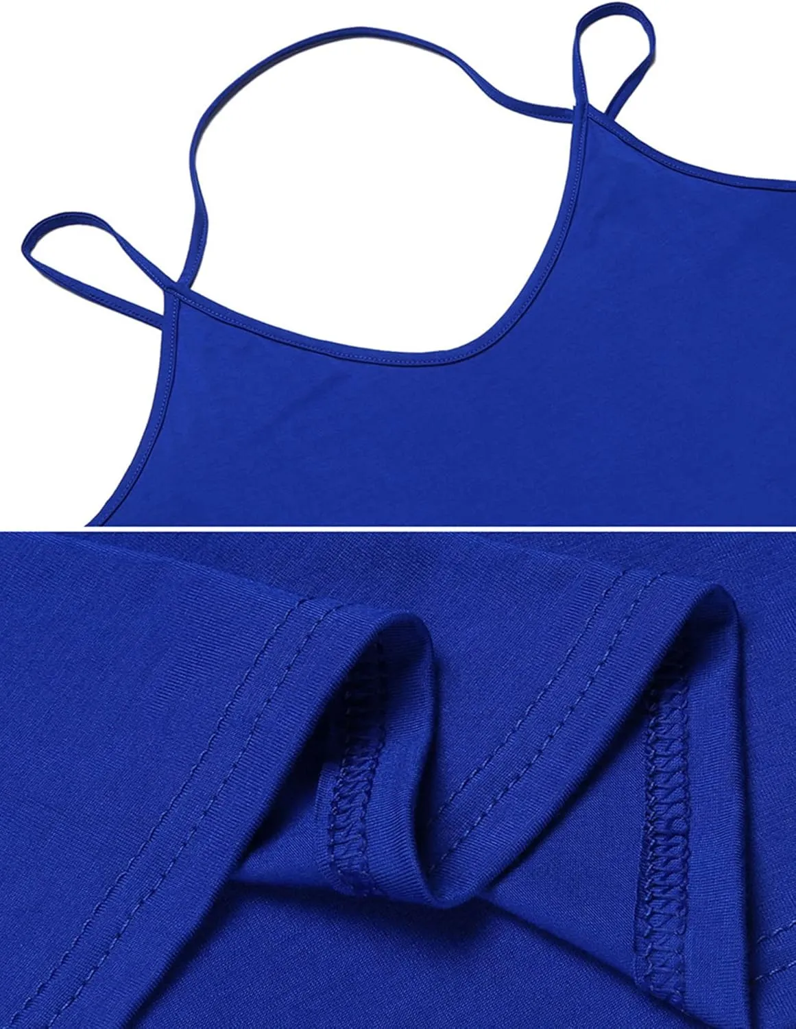 Tobrief Women's Sexy V Neck Halter Spaghetti Strap Backless Cami Tank Top