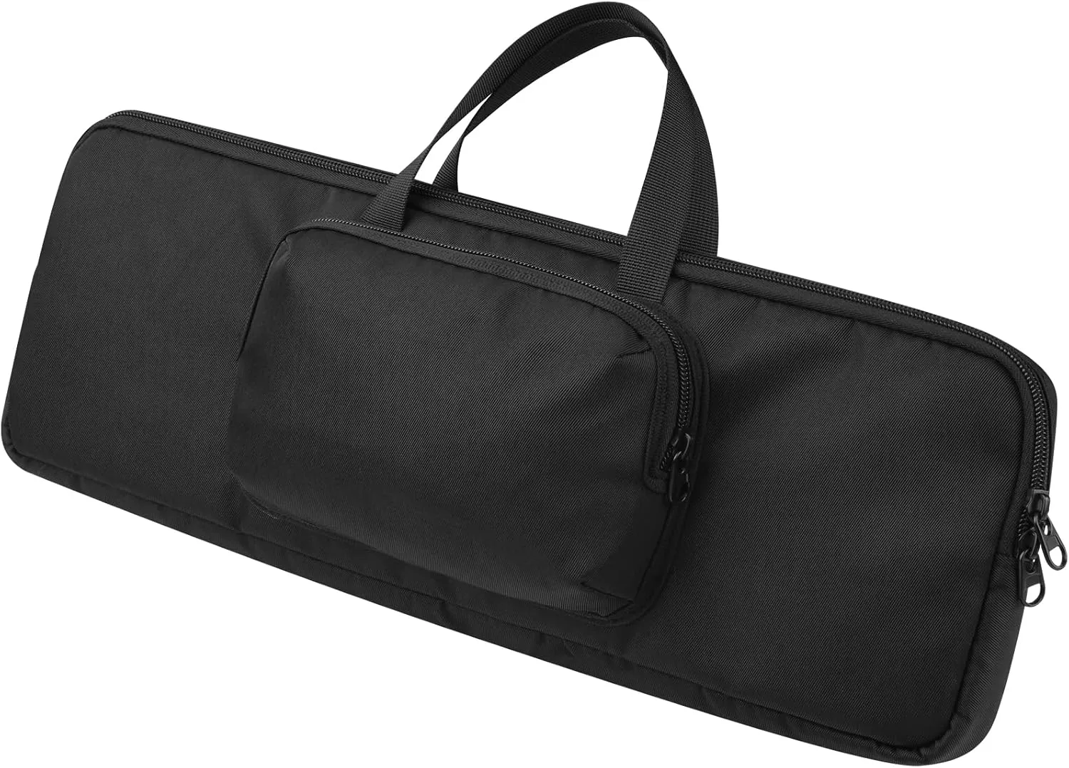 Travel Carrying Case for Logitech MX Keys S/Logitech MX Keys Advanced Wireless Illuminated Keyboard, Nylon Protective Storage Bag for MX Keys Keyboard, Black