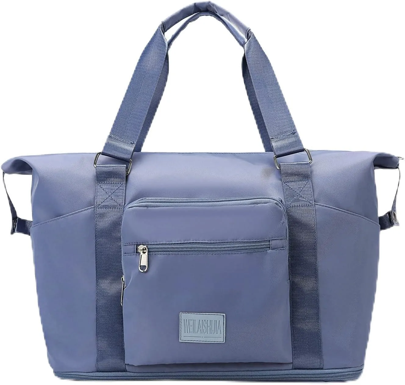 Travel Duffel Bag,Sports Tote Gym Bag,Scalable Capacity Bag,Waterproof Bag,Dry Wet Separation Package，Hand/Shoulder Dual Use (blue)