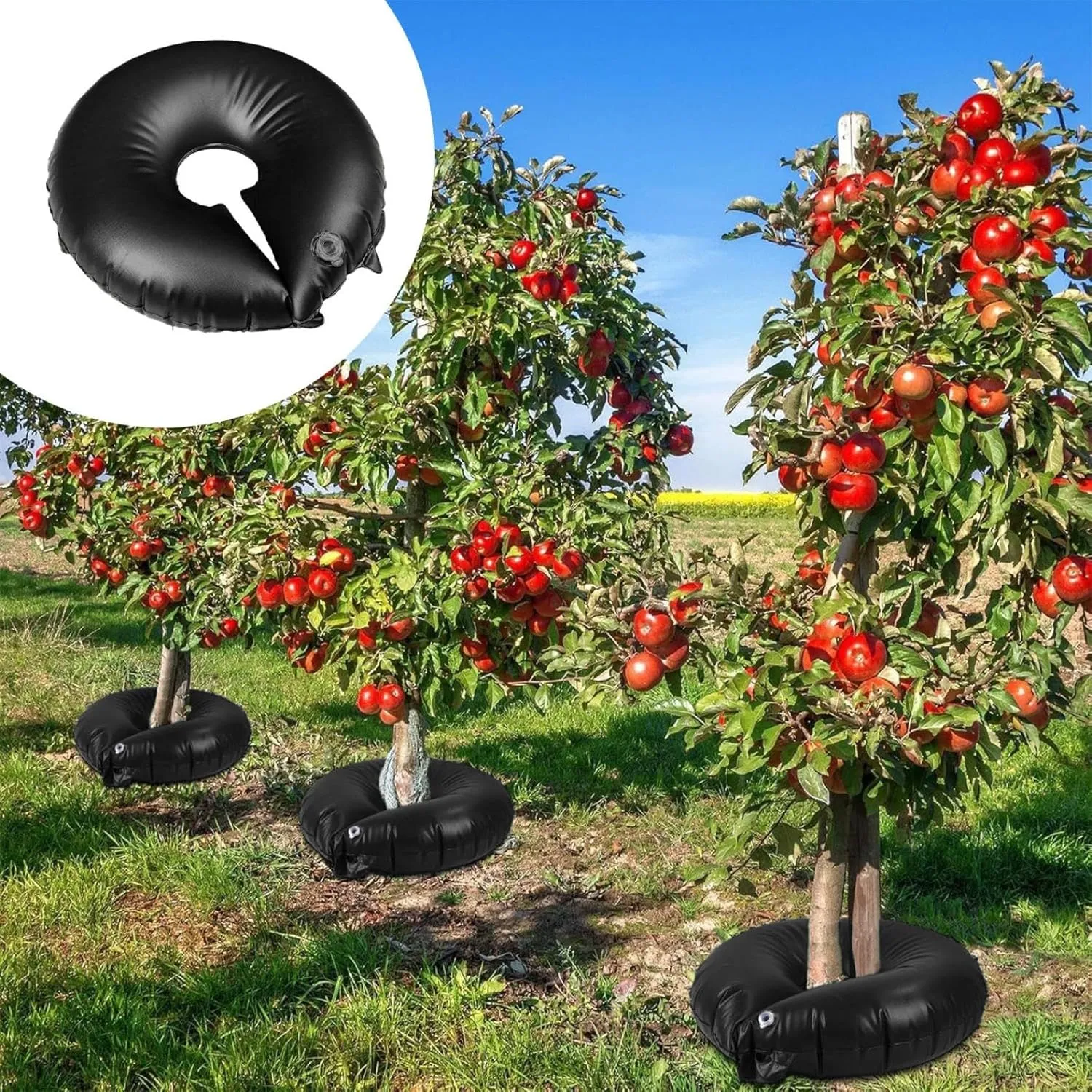 Tree Watering Bag, Garden Tools, Efficient Deep Watering & Slow Release, Automatic Drip Irrigation Watering System, Ring Shaped Coverage for Trees, Shrubs