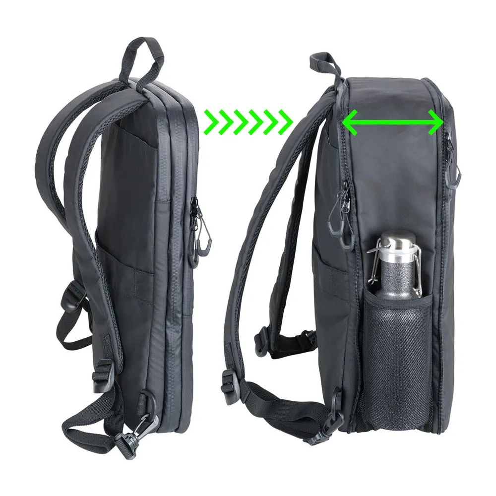 Troika Expandable Laptop Backpack Black