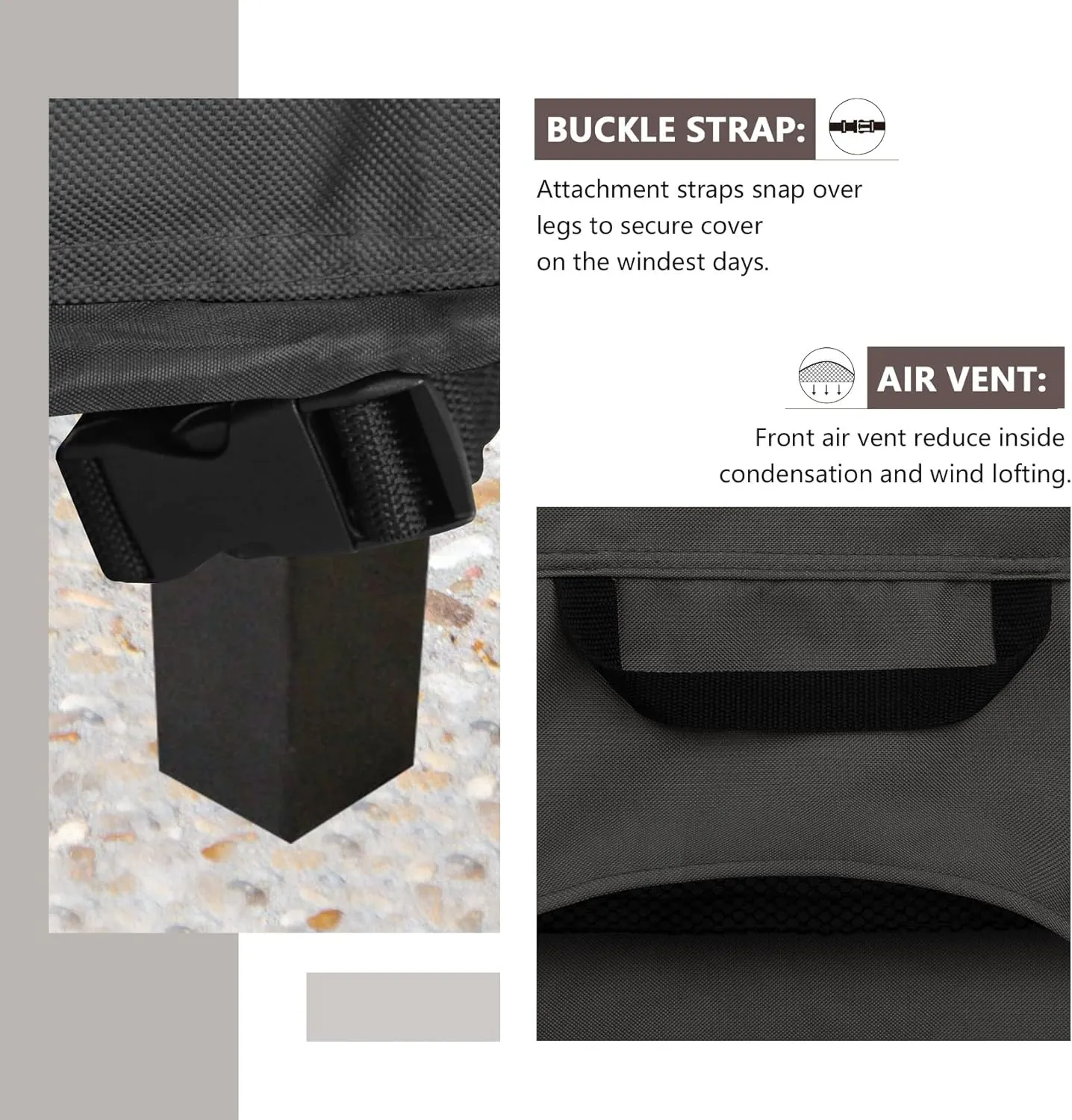 ULTCOVER Waterproof Vertical Electric Smoker Cover 30 inch for Most Square Gas Propane BBQ Smokers Size Upto 19W x 17D x 35H inch, Black
