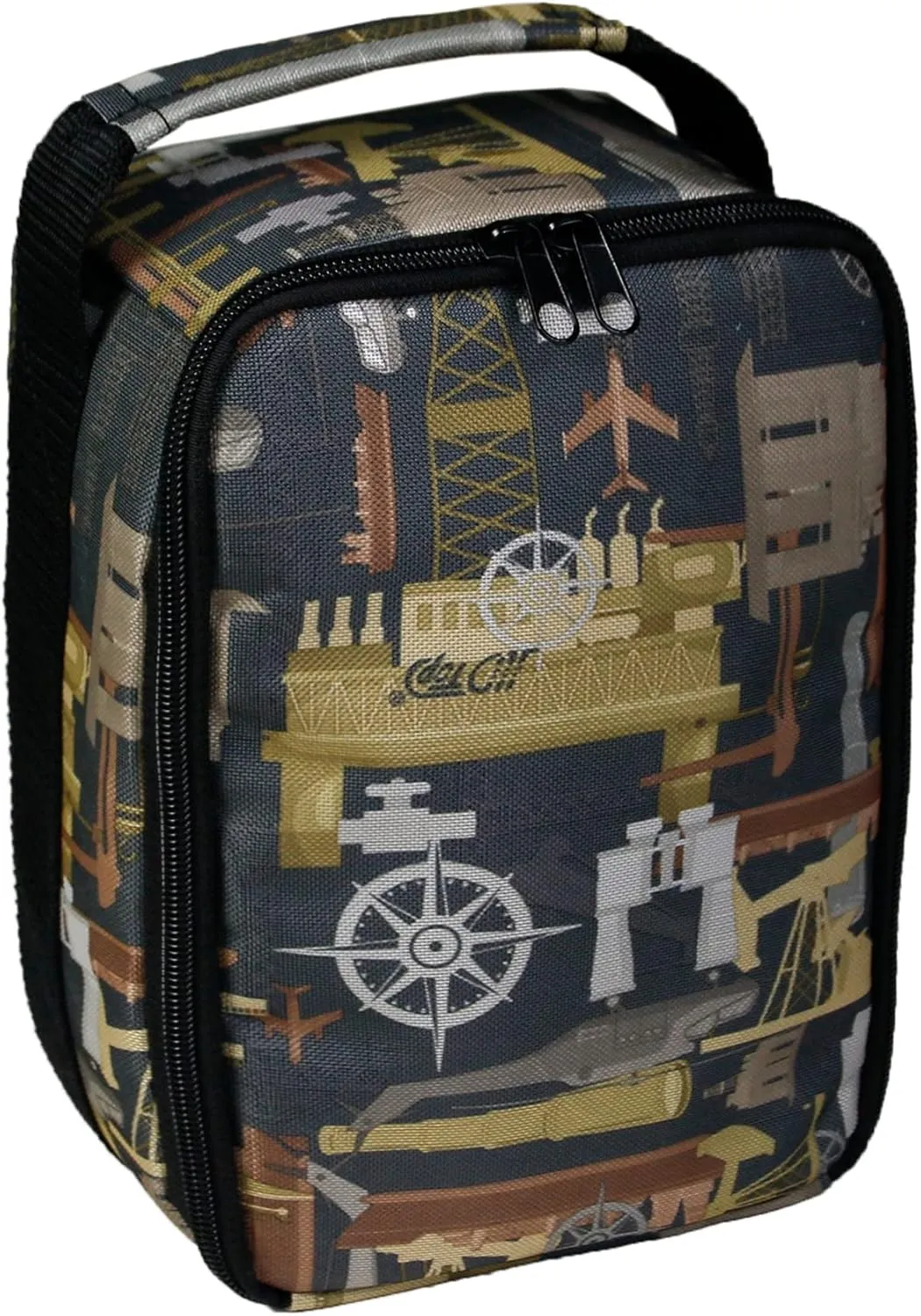 UNISTRENGH Fishing Reel Tackle Bag Outdoor Fishing Reel & Gear Case Water-Resistant Fishing Tackle Organizer Carry Storage Bags (Camouflage #2)