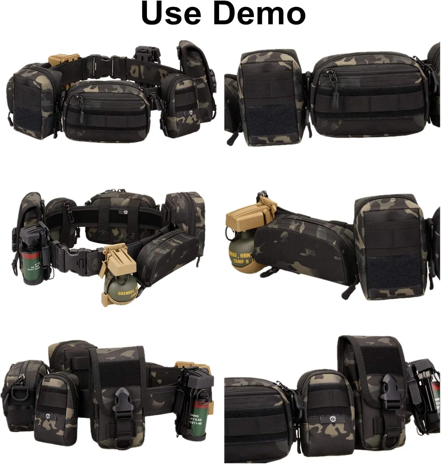 UNISTRENGH Heavy Duty Tactical Belt Military Army Police Uniform Airsoft Utility Waist Belt
