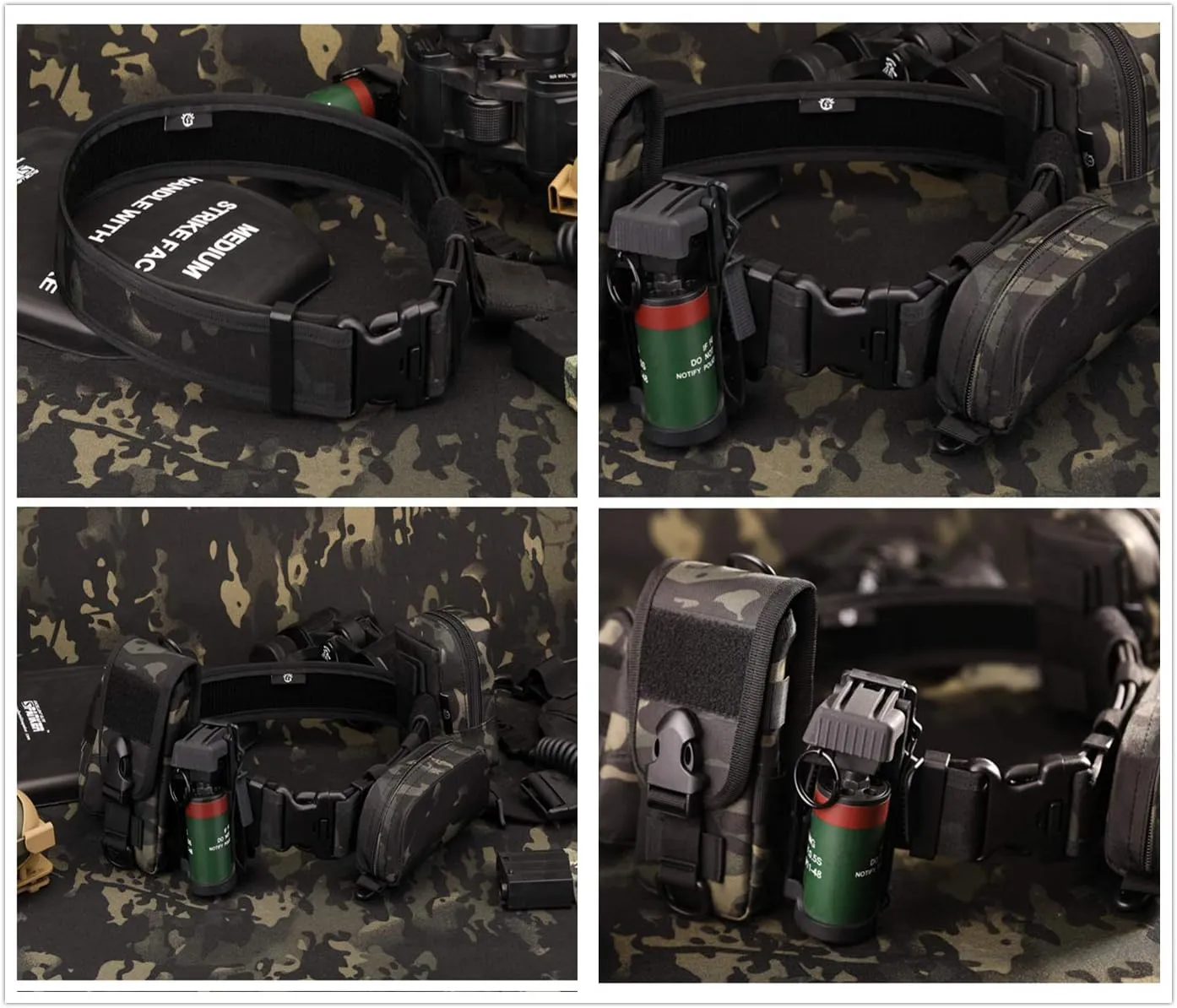 UNISTRENGH Heavy Duty Tactical Belt Military Army Police Uniform Airsoft Utility Waist Belt