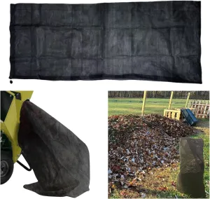 Universal 24 x54 Wood Chipper Replacement Bag，Large Capacity Adjustable Opening Wood Chipper Bag，Reusable Chipper Shredder Bag, Leaf Mulcher Collection Bag-for Lawns and Most Wood Chipper