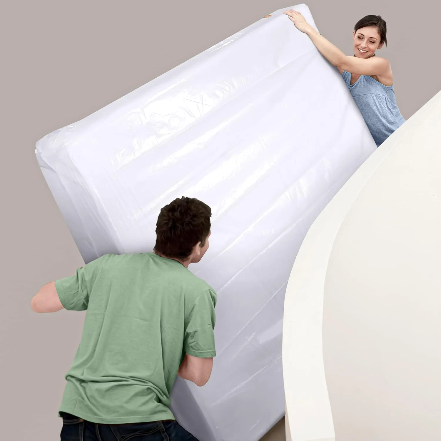 Utopia Home Full Size Mattress Bag for Moving, 4 Mil Heavy Duty Plastic Storage Bag, Mattress Encasement Cover Fits Mattresses up to 14 Inches