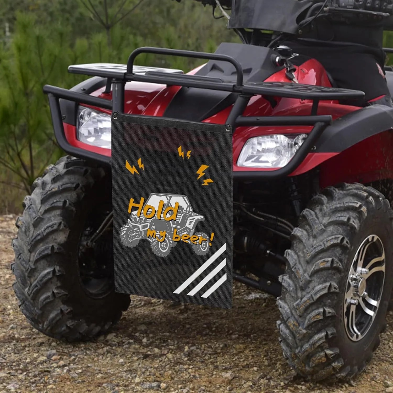 UTV Accessories ATV Trash Bag Hanging Special Design Patterns Off Road SXS, RZR, Compatible With Can-Am, Cfmoto, Teryx, Kawasaki, Golf Cart, Arctic Cat Boat Trash Can, Side By Side Accessories