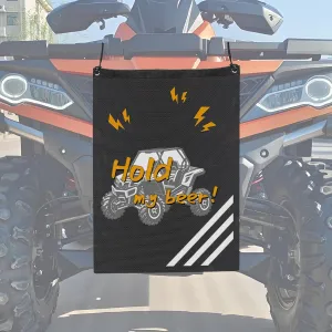 UTV Accessories ATV Trash Bag Hanging Special Design Patterns Off Road SXS, RZR, Compatible With Can-Am, Cfmoto, Teryx, Kawasaki, Golf Cart, Arctic Cat Boat Trash Can, Side By Side Accessories