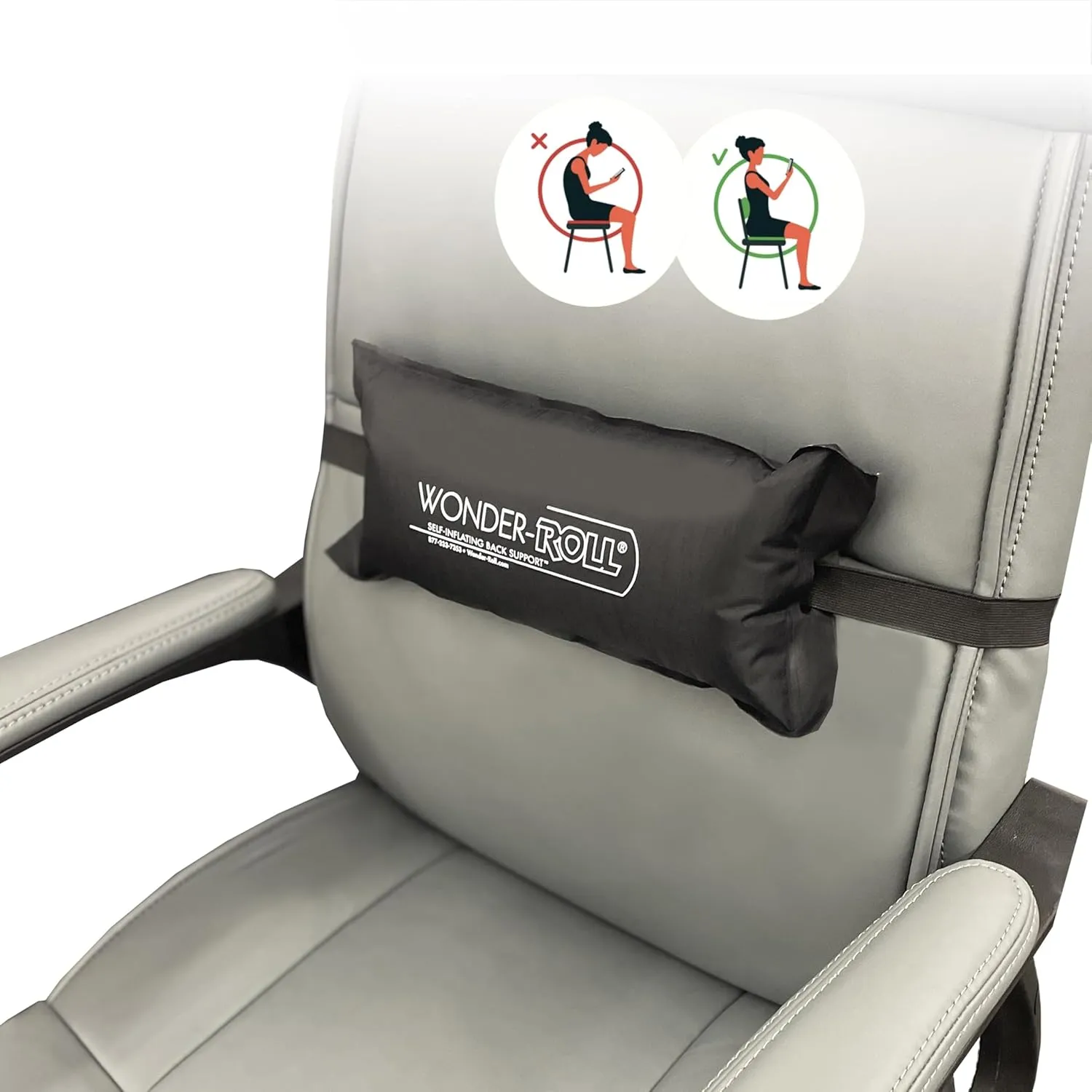 V2 Self Inflatable Lumbar Roll – The Ultimate Travel Companion for Back Support