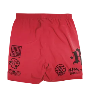 V2 Sponsor Shorts: Red