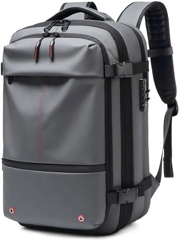 Vacpack Backpack, 60L Expandable Backpack with Vacuum Compression, Anti Theft, Water Resistent Travel Backpack ﻿
