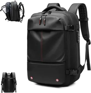 Veloutte Travel Backpack, 2025 Veloussette Prestige Space Bag, 60l Large-Capacity Travel Backpack Expandable with Compression (Black)