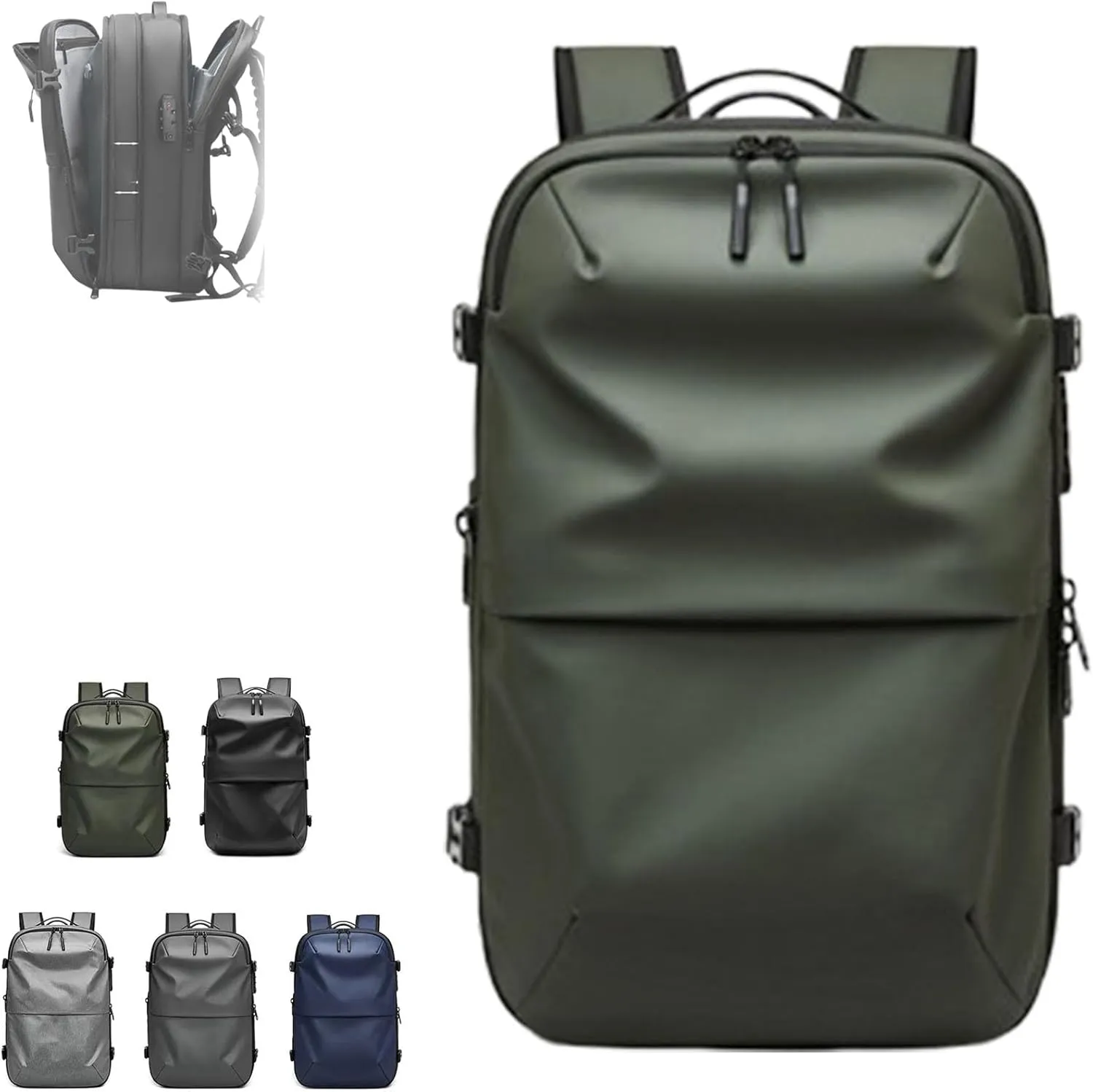 Veloutte Travel Backpack, Veloussette Prestige Space Bag, Velouette Prestige Space Bag, Vacuum Seal Backpack Travel 60l (Green)