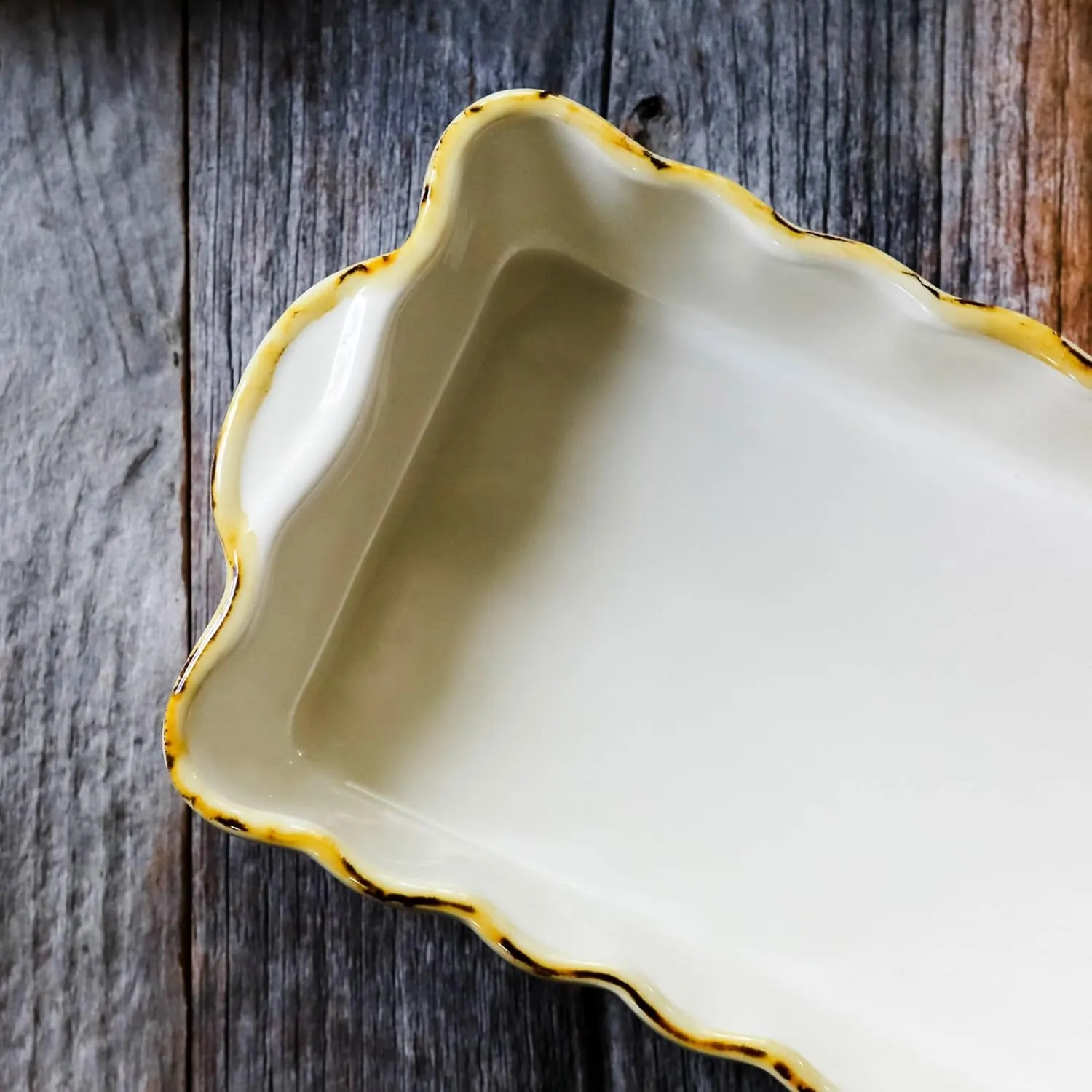 Vietri Bakers Cappuccino Medium Rectangular Baker, Oven Baking Dish, Stoneware Serving Pan/Bakeware