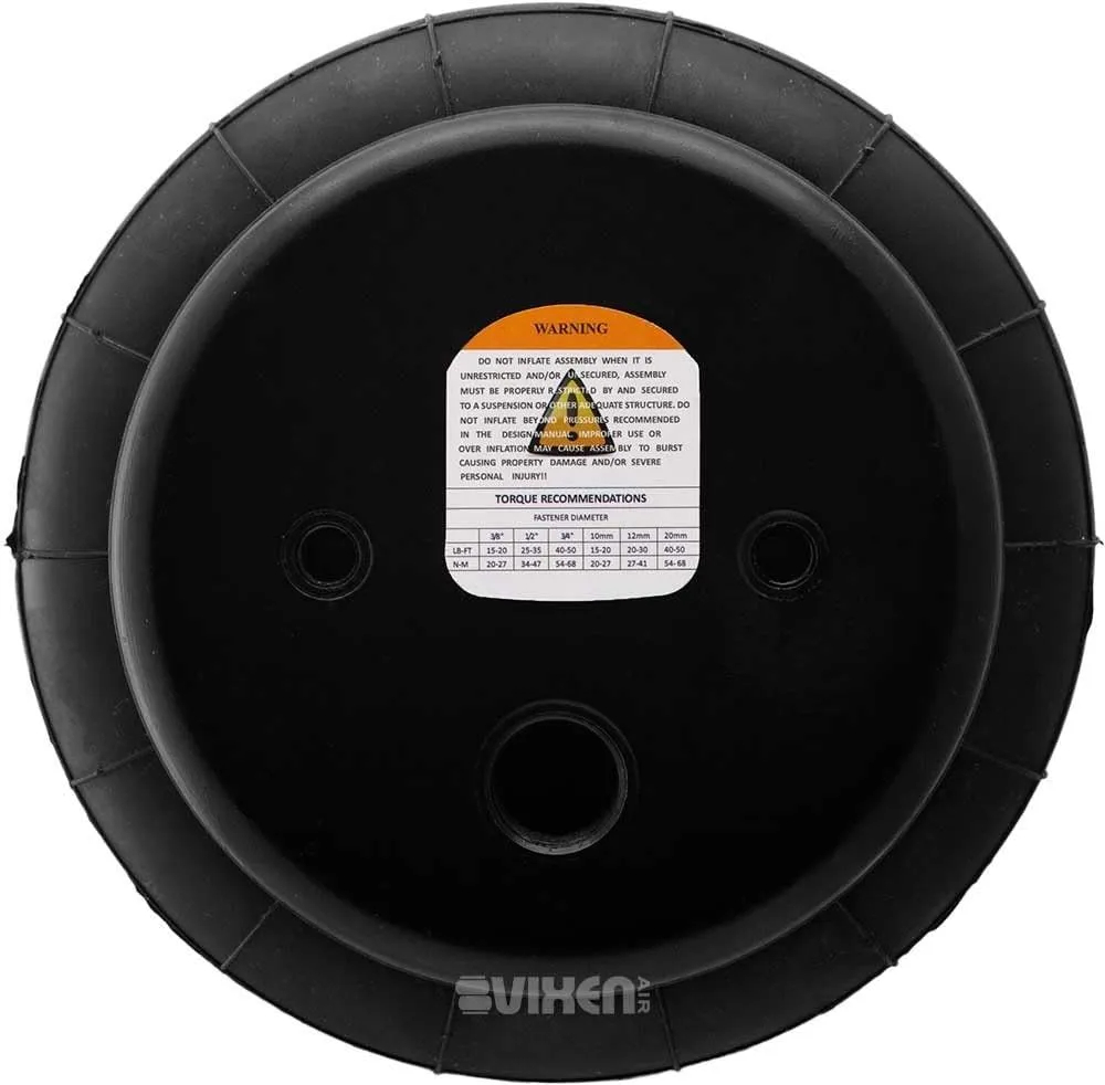 Vixen Air 1/2" NPT Single Air Port Suspension Air Spring/Air Bag with Internal Bump Stop/Jounce Bumper VXD2600S