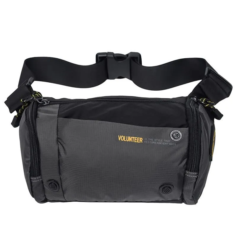 Volunteer Men’s Oxford Cloth Chest Bag – Lightweight Waist & Shoulder Sling Bag