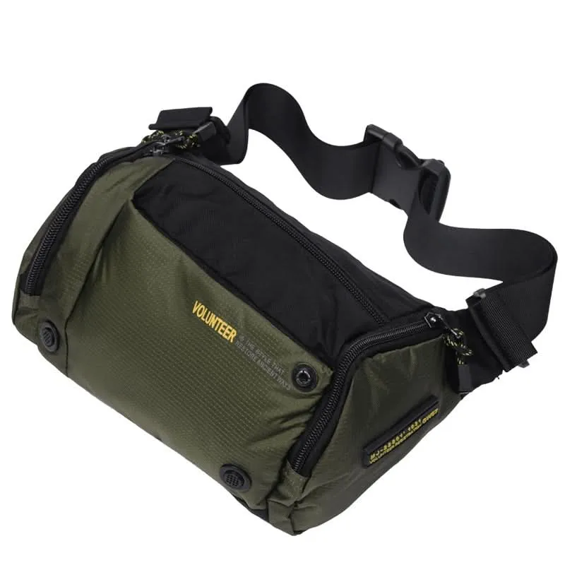 Volunteer Men’s Oxford Cloth Chest Bag – Lightweight Waist & Shoulder Sling Bag