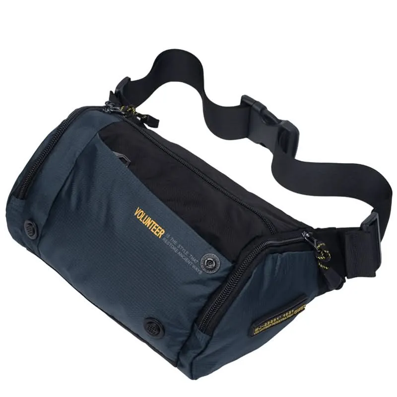 Volunteer Men’s Oxford Cloth Chest Bag – Lightweight Waist & Shoulder Sling Bag