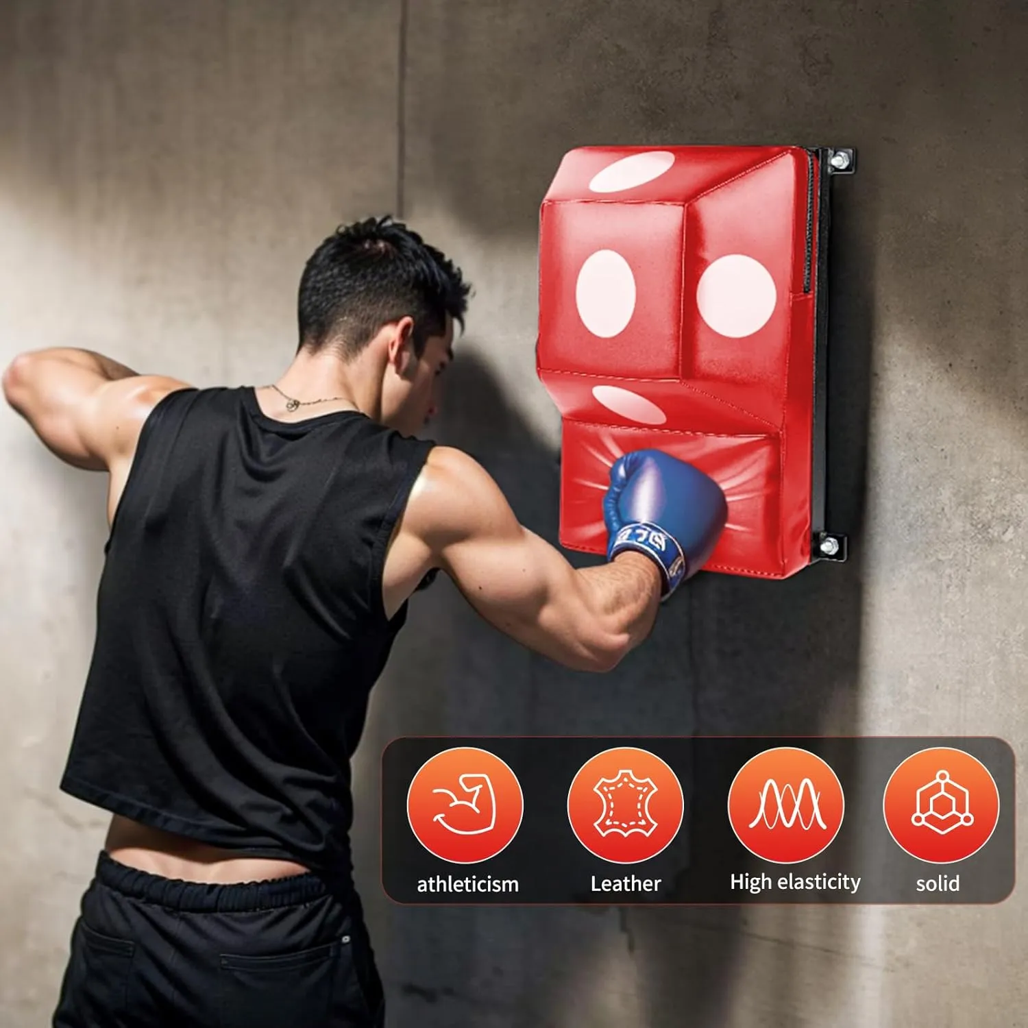 Wall Mount Boxing Pad Uppercut Punching Bag Target Pads for MMA Training Punching Home Gyms…
