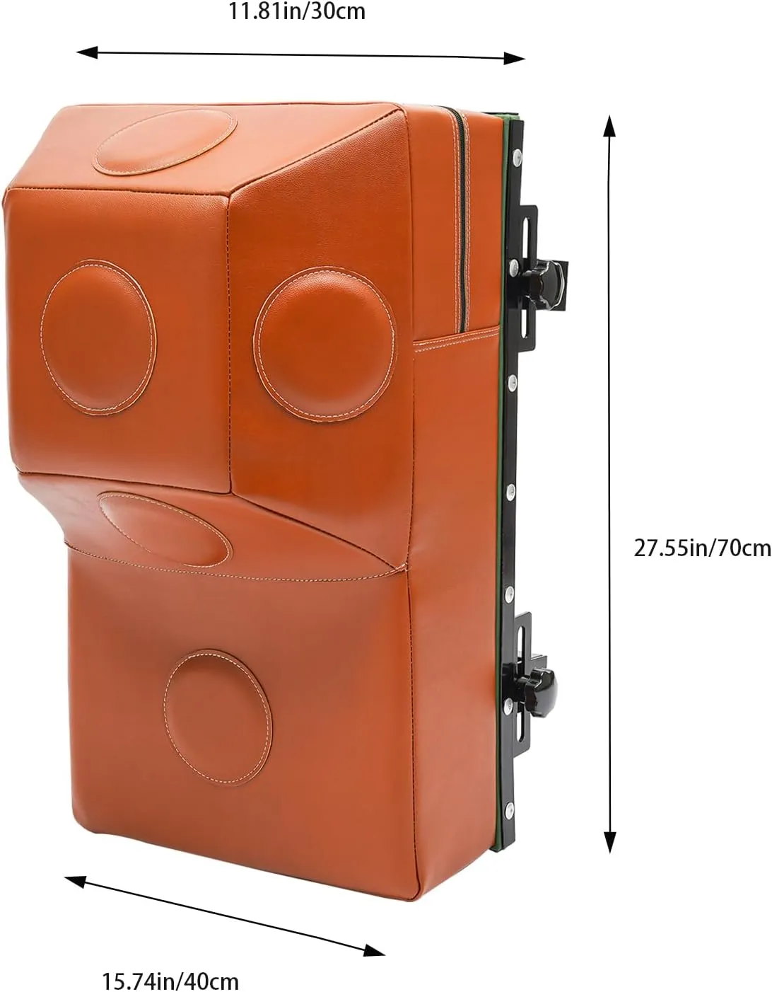 Wall Mounted Uppercut Boxing Bag Boxing - Training Punching Target - Heavy Punching Bag for Adults for Bedroom/Living Room/Gym (Black & Brown & Yellow)