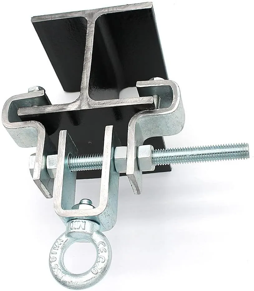 WANLIAN I-Beam Heavy Bag Hanger; Steel Clamp for Heavy Bag. Suitable for I-Beams with Bottom Width 2.5" 6.3cm7.5" 19cm; Can Withstand 450 Lbs