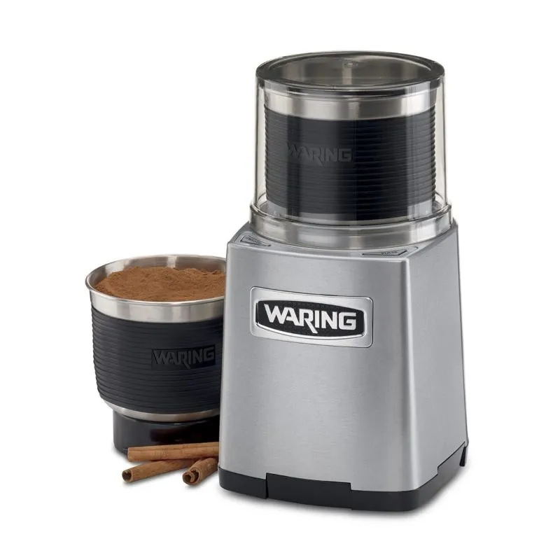 Waring WSG60 Heavy-Duty Commercial Wet/Dry Power Grinder – 3-Cup Capacity, Stainless Steel, 120V