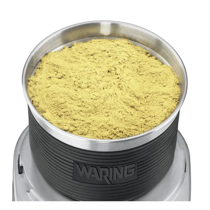 Waring WSG60 Heavy-Duty Commercial Wet/Dry Power Grinder – 3-Cup Capacity, Stainless Steel, 120V