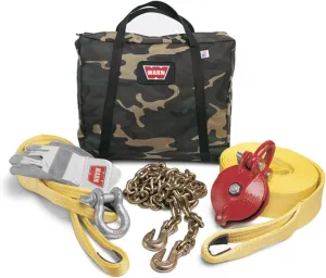 WARN 29460 Heavy Duty Winch Rigging Accessory Kit with Camouflage Storage Bag