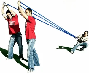 Water Balloons Launcher 500 Yard Toys 3 Person T Shirt Launcher Slingshot Water Ballons, The Heavy Duty Football Potato Launcher Giant Sling shots for Adults