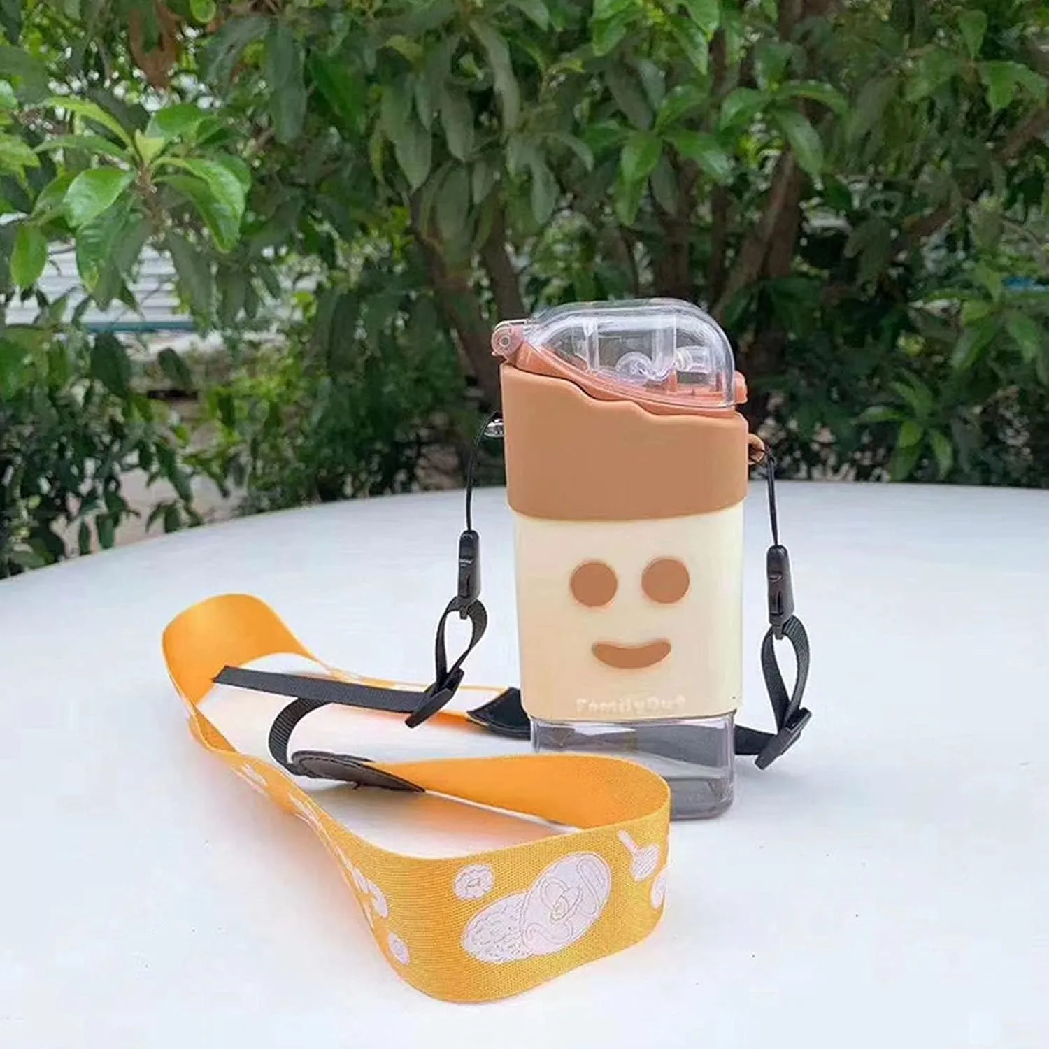 Water Cup,Kids Water Cups,Water Cup with Straw and Lid,Suitable for Children's Silicone Shell, Drop Resistance, Heat Insulation, Non-Slip Kettle