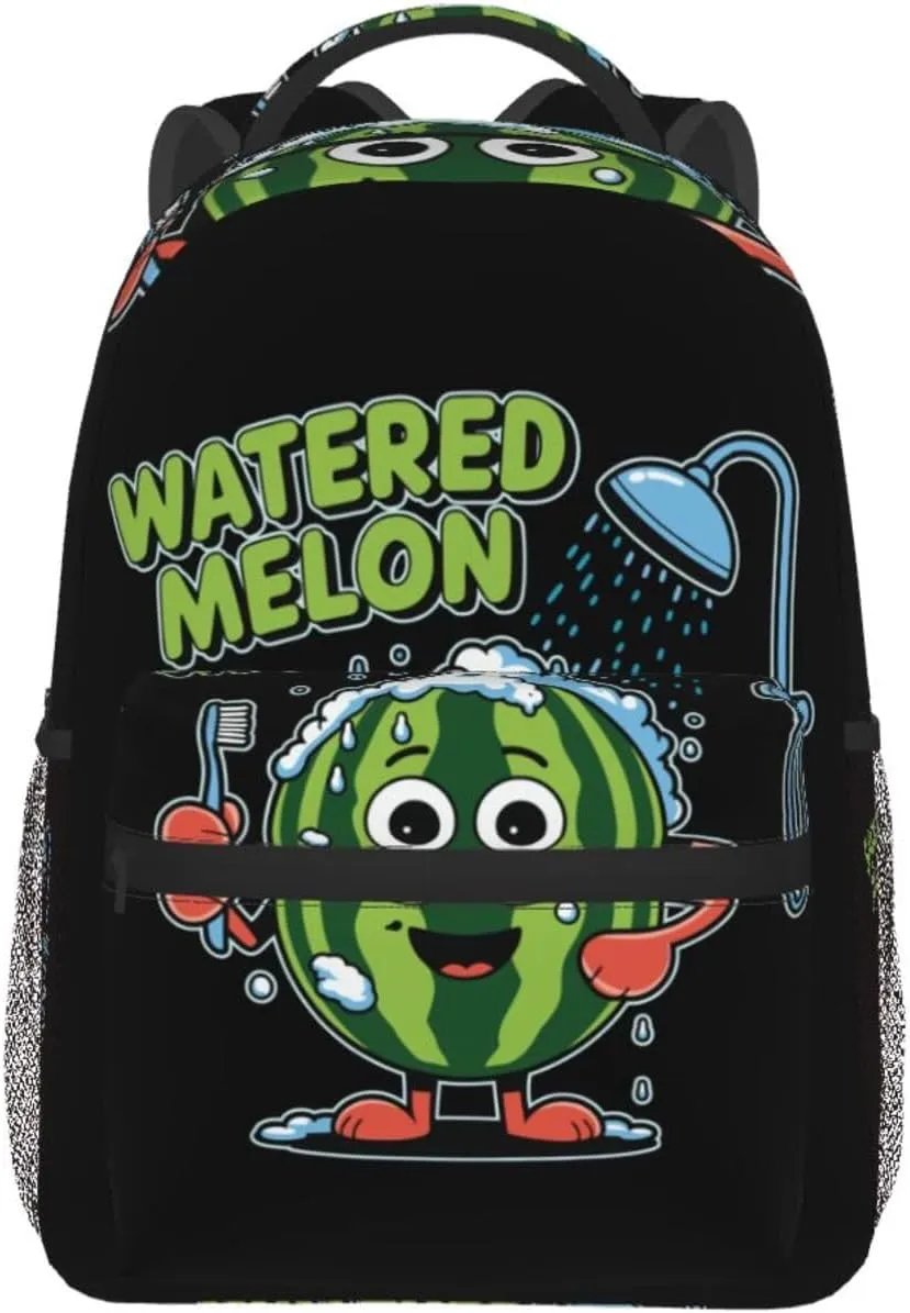 Watermelon Bath Backpack Lightweight Laptop Backpack Casual Daypack Travel Double Shoulder Bag For Women Men
