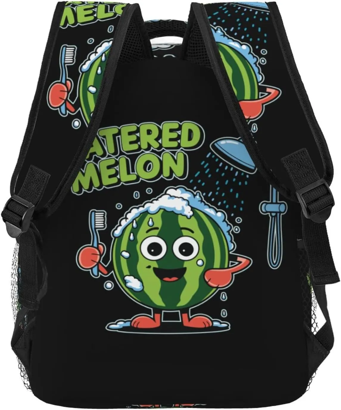 Watermelon Bath Backpack Lightweight Laptop Backpack Casual Daypack Travel Double Shoulder Bag For Women Men