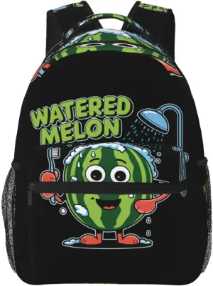 Watermelon Bath Backpack Lightweight Laptop Backpack Casual Daypack Travel Double Shoulder Bag For Women Men