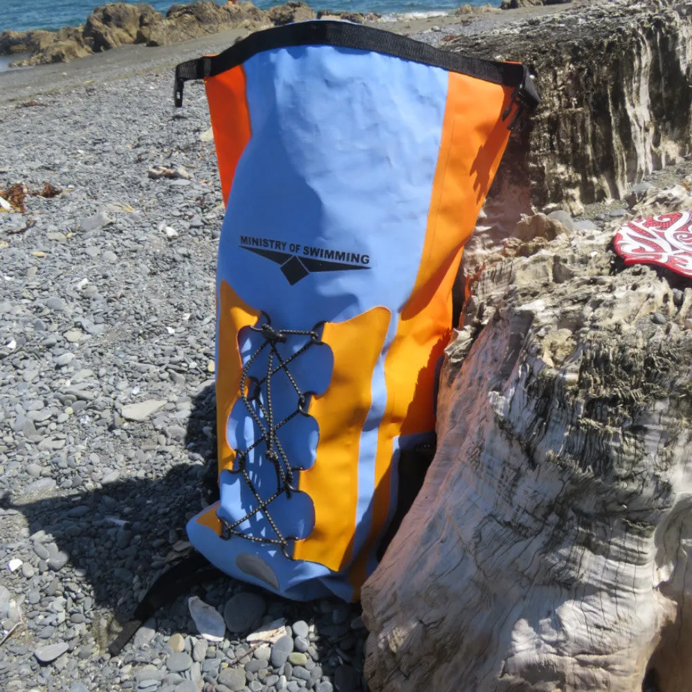 Waterproof Dry bag backpack (Orange Blue)