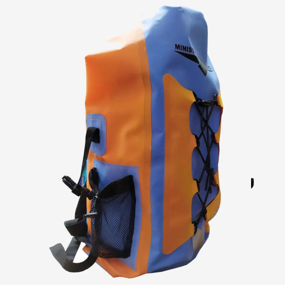 Waterproof Dry bag backpack (Orange Blue)